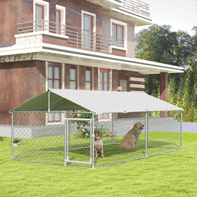 59.1'' H Galvanized Steel Dog Kennel