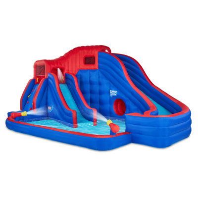 21.8' x 16.1' Bounce House with Water Slide and Air Blower -  Sunny & Fun, SFWTR001