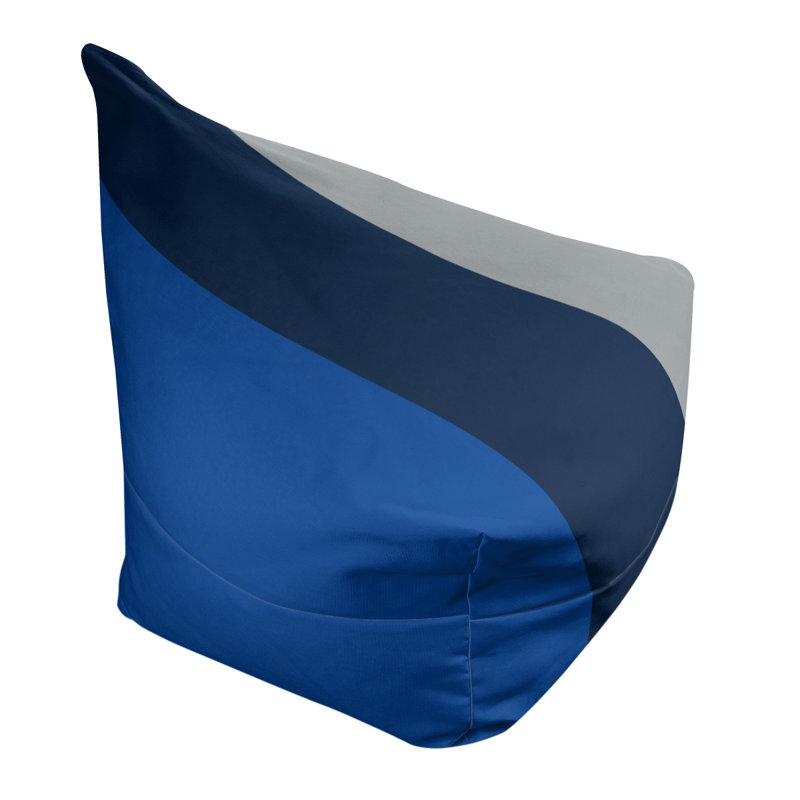 Sac de pois classique, H 30 po x l 27 po x P 27 po, Bleu royal / bleu marine / gris