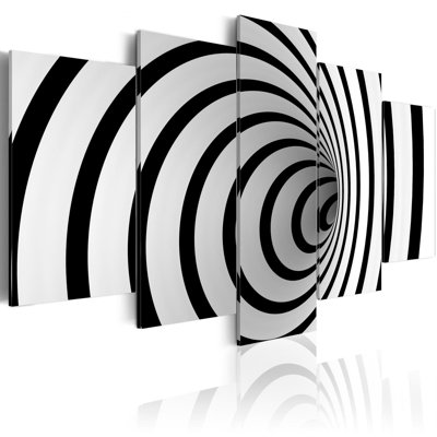 A Black & White Hole - 5 pièces, impression sur toile tendue