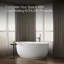 Sunstruck® 66" x 36" Freestanding Soaking Acrylic Bathtub with Heater-20417334