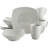 Zen Buffetware Dinnerware Set, White-2139016684