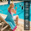 Sand-Free Microfibre Printed Beach Towel, Quick Dry & Lightweight – Large 180cm x 100cm, Perfect for Travel, Pool & Gym-124329448