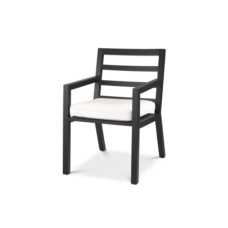 Delta Outdoor Dining Armchair, Black