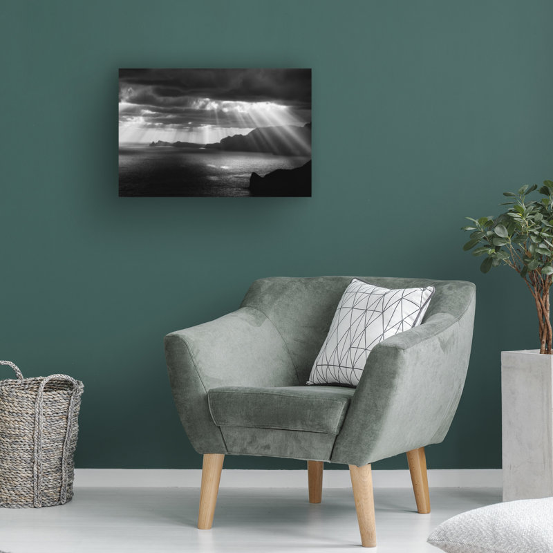 Art mural sur toile tendue - "Morning Rays" par Andre Gehrmann pour décoration de salon, de chambre à coucher ou de bureau - 16 x 24