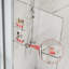 100*185*0.6cm, Silver Frameless Walk-In Shower Enclosure with Glass Shelf
