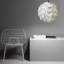 Luminaire suspendu moderne à abat-jour en plastique blanc 1 lumière Kimika