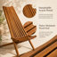 Chaise longue pliante Lois