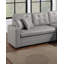 Light Grey Faux Leather Convertible Sectional Sofa Pull Out Bed Couch Storage Chaise Tufted Reversible 2Pc Sectional Living Room