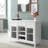 Modern Kitchen Sideboard, Buffet Cabinet with Wine Storage and Glass Doors