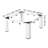 Laundry Pedestal, 12 in Height, Washer and Dryer Pedestals with 1200 lbs Weight Load Capacity, 18.7-31 in Adjustable, Non-Slip Feet, Heavy-duty Steel Washing Machine Stand Universal Fit, White