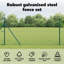 Chain Link Fence With 13 Posts Galvanised Steel-480062089-480062091