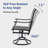 6-Person Steel Patio Dining Set with Swivel Chairs -63495087-37666290