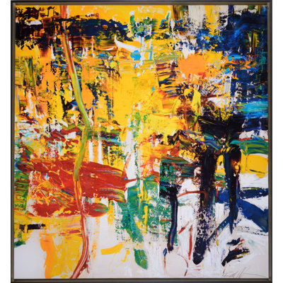 «Red to Green to Red» par Robert Robinson - peinture à cadre flottant sur toile