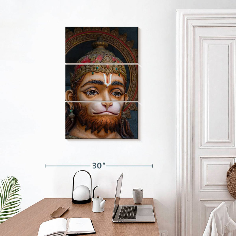 Adol dieu indou Hanuman Idol, H 32 po x l 20 po