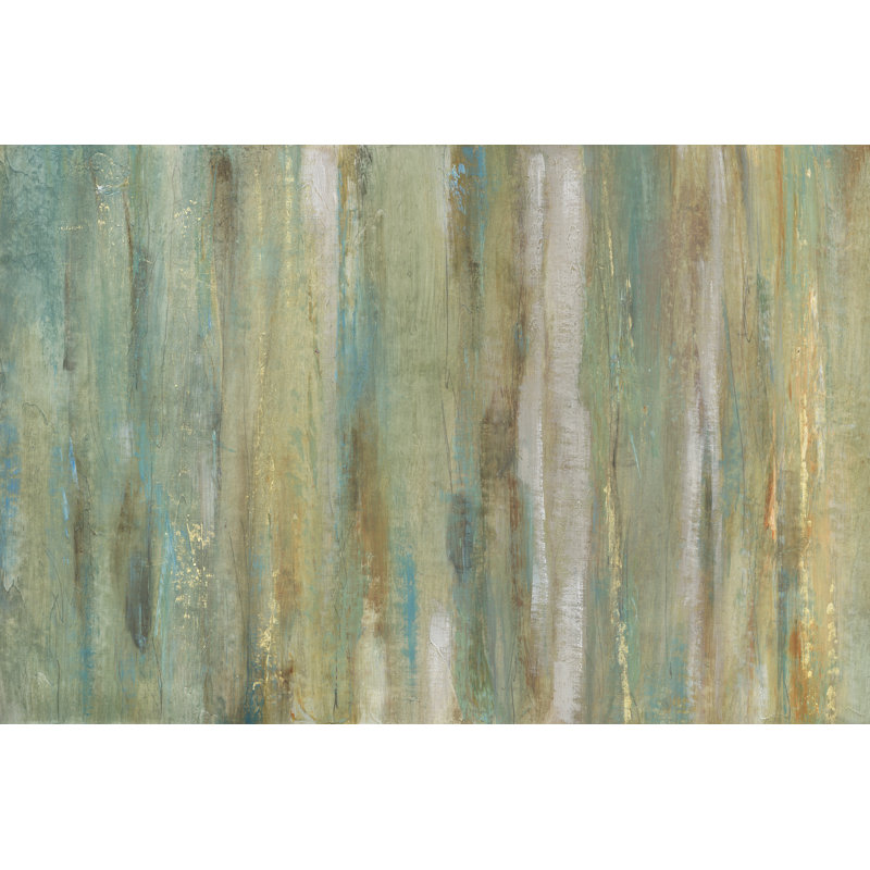 Vertical Flow I - Painting on Canvas, 30cm H x 46cm W, Wrapped Canvas