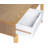 Aaron Two Drawer Mid-Century Modern Open Shelf Wooden Desk-59137468