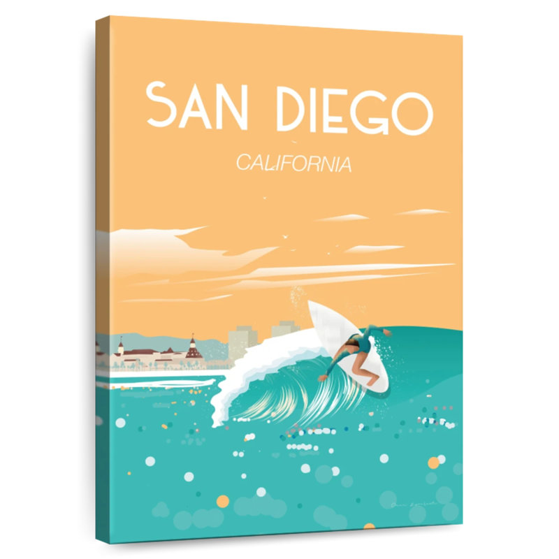 Aime San Diego California, 51" H x 34" W