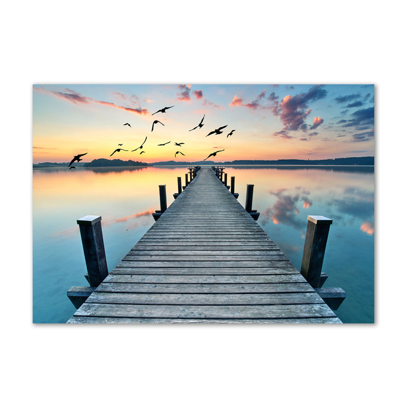 Wooden Pier - Wrapped Canvas Print