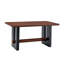 Dining Table, Modern Compact Kitchen Table For Small Spaces, Sturdy Home/Apartment Dining Room Furniture With Sleek Two-Tone Finish