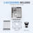 LQS 13"L X 15"W Workstation Undermount Bar Prep RV Sink Stainless Steel Small Kitchen Sink-121542720