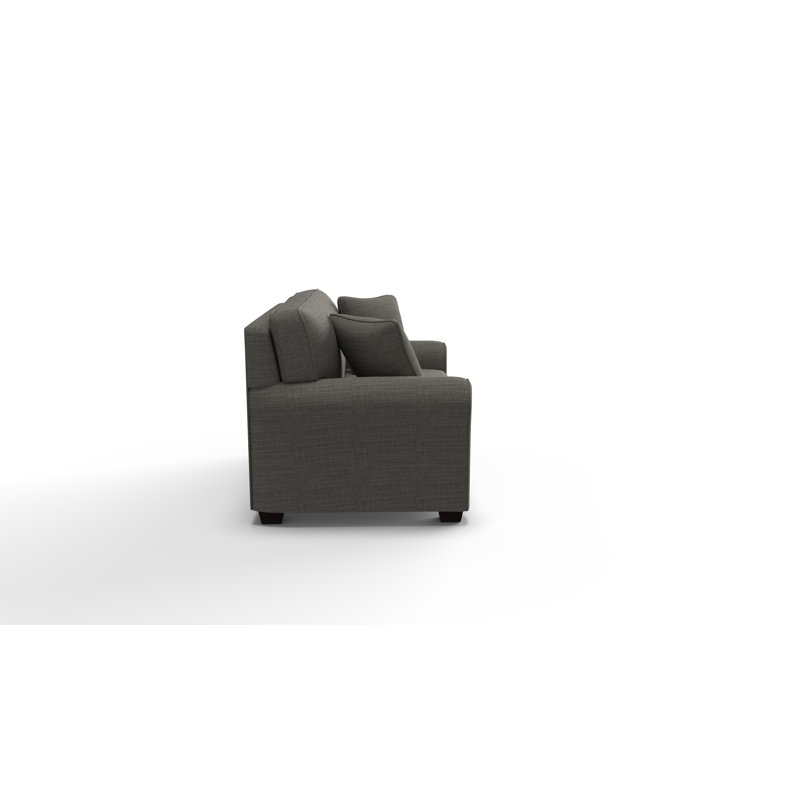Shannon Upholstered 56'' Sleeper Sofa, Honey Birch, Malibu Parchment Performance Chenille