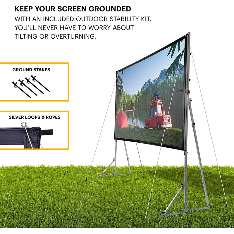Kodak Outdoor Portable Projector Screen Projector Screen, 150"