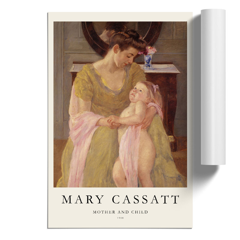 Mother And Child Vol.6 by Mary Cassatt - No Frame Print, 42cm H x 30cm W x 0.1cm D