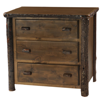 Commode à trois tiroirs Fireside Lodge Hickory - Espresso - Premium Line