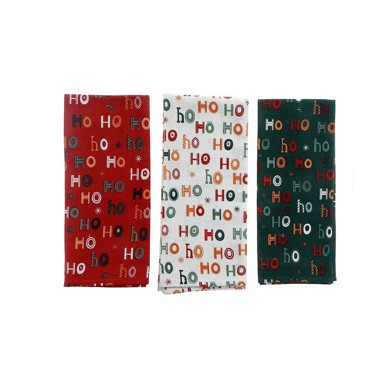 Ensemble de 3 serviettes de cuisine Hohoho (assorties)