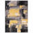 Rambo Performance Abstract Yellow/Black/Gray Area Rug-878282555