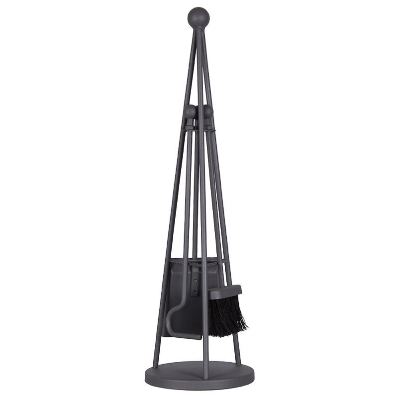 Vida Denby Steel Fireplace Tool Set