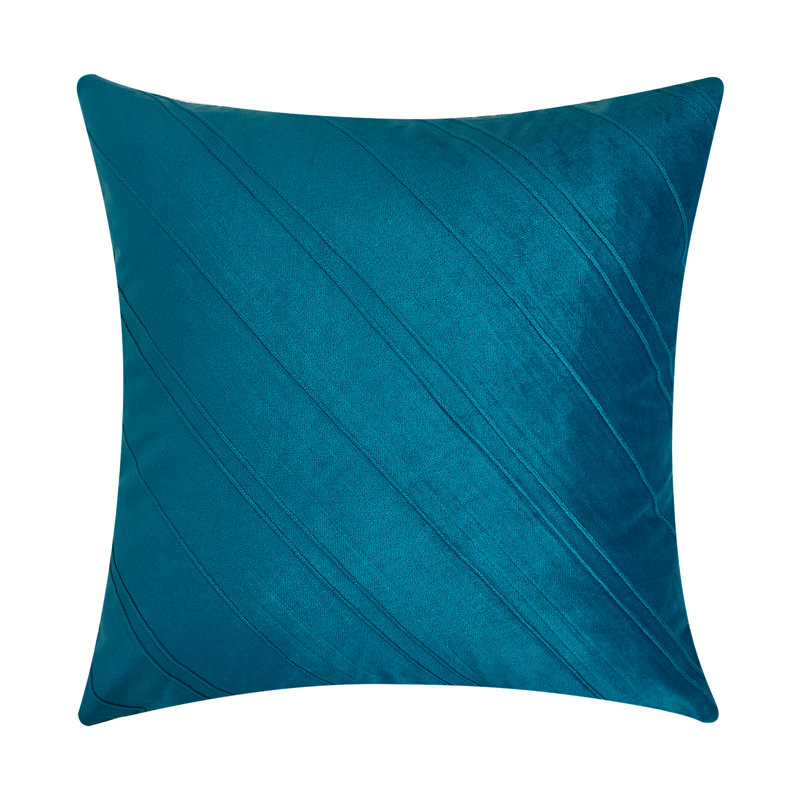 Warisi Velvet Throw Pillow, Pillow Cover Only - No Insert, Dark Green, 20" x 20"