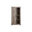 Armoire de rangement grise - grande porte de grange rustique 40,36 * 16,2 * 74,4, spacieuse et polyvalente avec organisateur de tablettes amovibles-228506697
