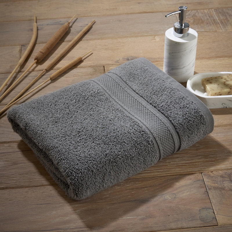 Luxury Zero Twist 100% Cotton Bath Sheet, Charcoal