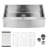 33"X21"X10" Apron Stainless Steel Sink - Single Bowl, Dent-, Rust & Stain- Coating Characteristic, Easy To Clean, , 16 Gauge, Brushed Nickel Exterior Aspect, Sanitize,