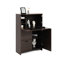 Bureau à tiroirs multiples pour le rangement - Bureau à domicile ou en résidence étudiante - Panneaux de particules en noyer - Organisation des effets personnels