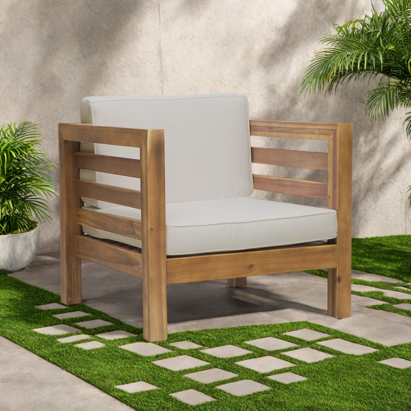 CHAISE CLUB, Beige, Naturel