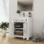 Meuble-lavabo Mid-Century avec base romaine, blanc-1243838190