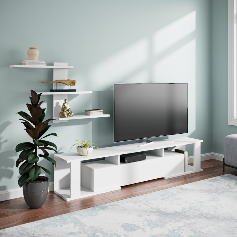 Unfinished Entertainment Center for TVs up to 70", White