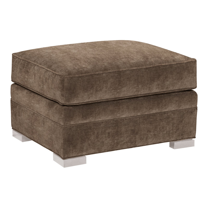 Davidson 28" Ottoman, Dove Gray, Nadia Earth