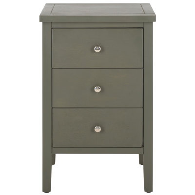 Joanna Solid Wood 3 Drawer End Table with Storage by Highland Dunes