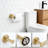 Brushed Gold Bathroom Hardware Set, 6-Piece Towel Bar And Accessory Set With Towel Holder, Toilet Paper Holder, And Robe Hooks, Durable SUS304 Stainless Steel Construction For Modern Bathrooms-122629314