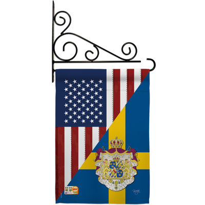 Friendship en polyester 2 faces 19 x 13 po Ensemble de drapeaux