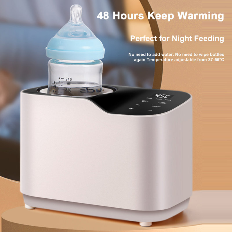 Chauffe-lait avec alimentation thermostatique Chauffage sans eau Chauffe-biberon universel facile à utiliser pour un chauffage sécuritaire