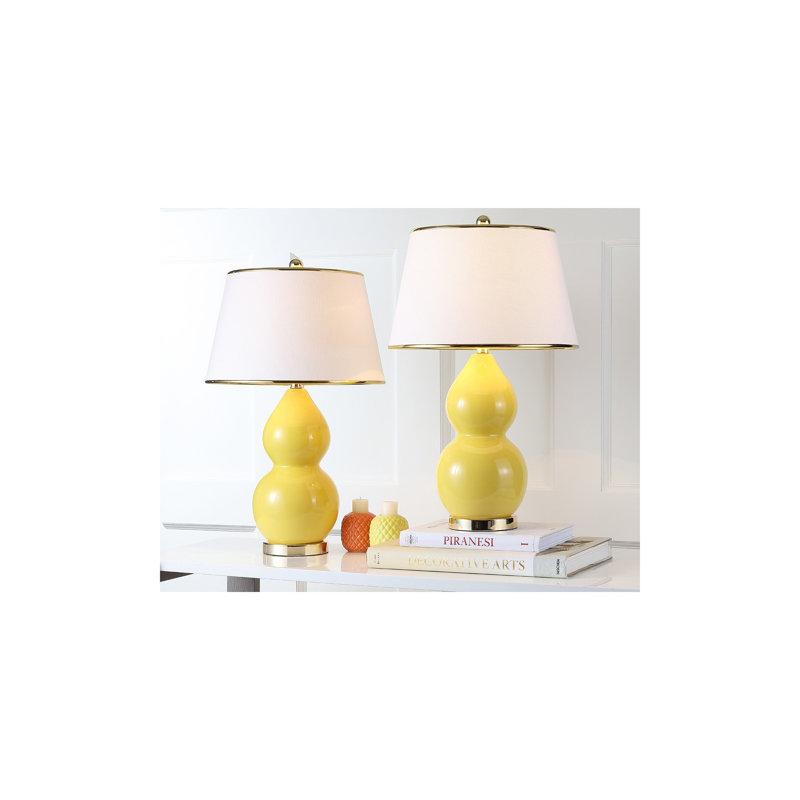 Ensemble de lampes de table 26 po, Or moutarde