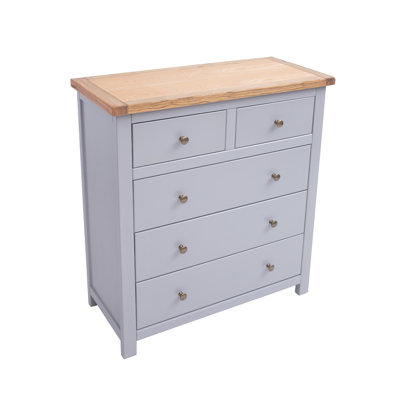 Summerfield 90 cm W Chest of 5 Drawers