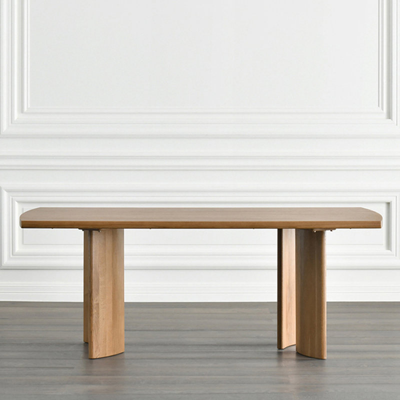 Table de salle à manger Burlywood, H 29,53 po x L 86,61 po x l 31,5 po
