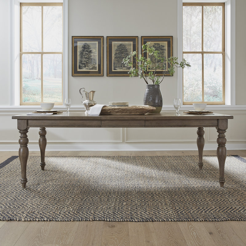 Aisja Rectangular Dining Table Set w/ 4 Upholstered Chairs