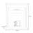 Beige Solid + Manufactured Wood Freestanding Fireplace-1041345560